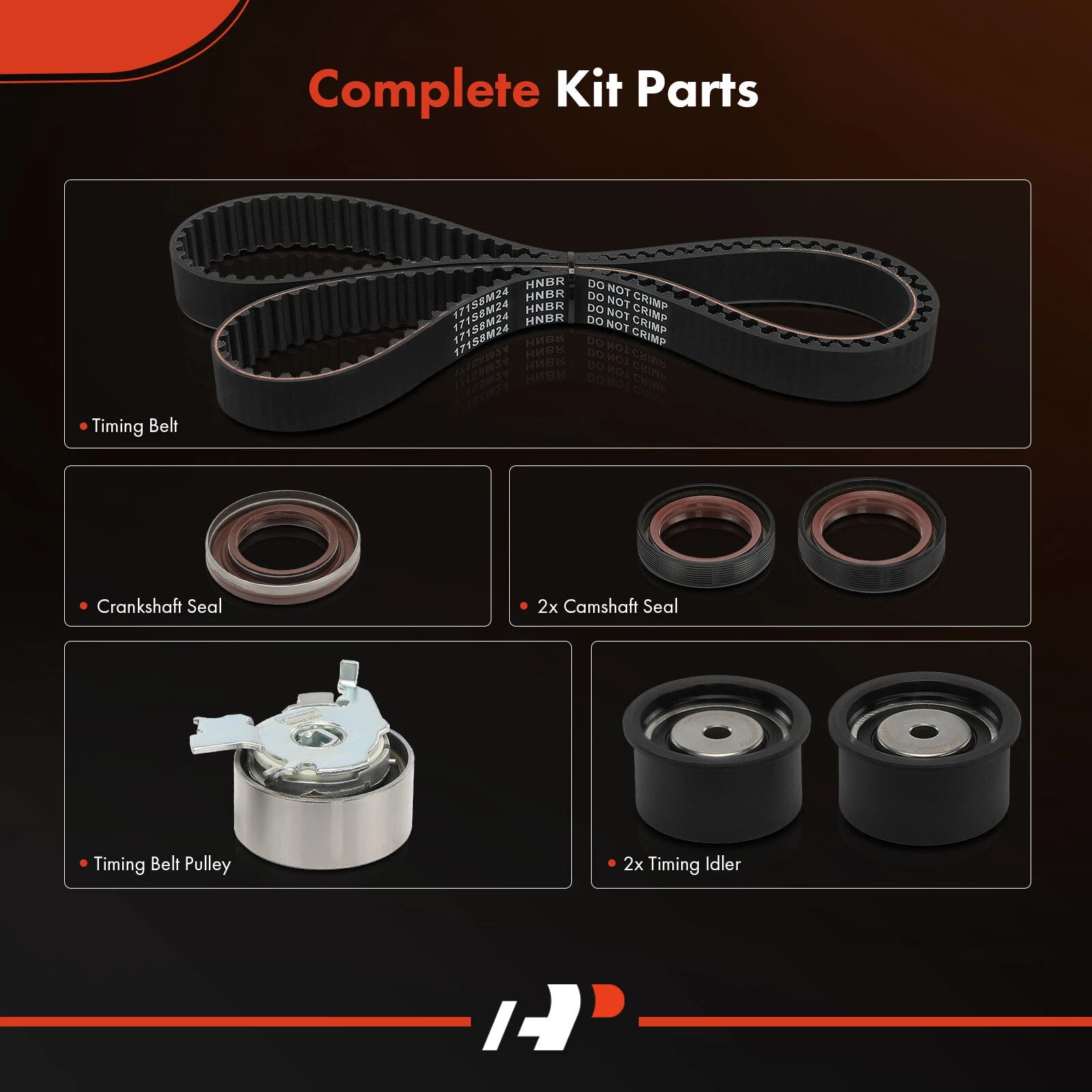 7X Timing Belt Kit for Chevy LUV Isuzu Amigo Rodeo (1998–2003)