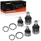 Set of 4 Front Lower & Upper Ball Joints for Honda Civic (1992–1995)