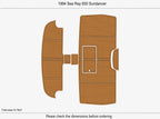 EVA Pad Teak Flooring Mat for Sea Ray 650 Sundancer (1994)