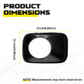 2X Black ABS Fog Light Cover Bezels for Honda Pilot (2009–2011)