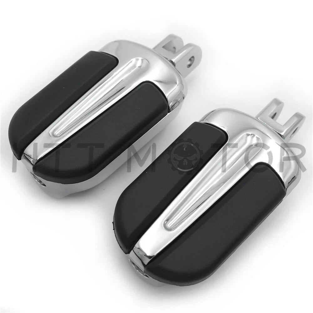 Slipstream Chrome Footpegs for Harley FXBB FXBR FXBRS FXLR (2018–Present)