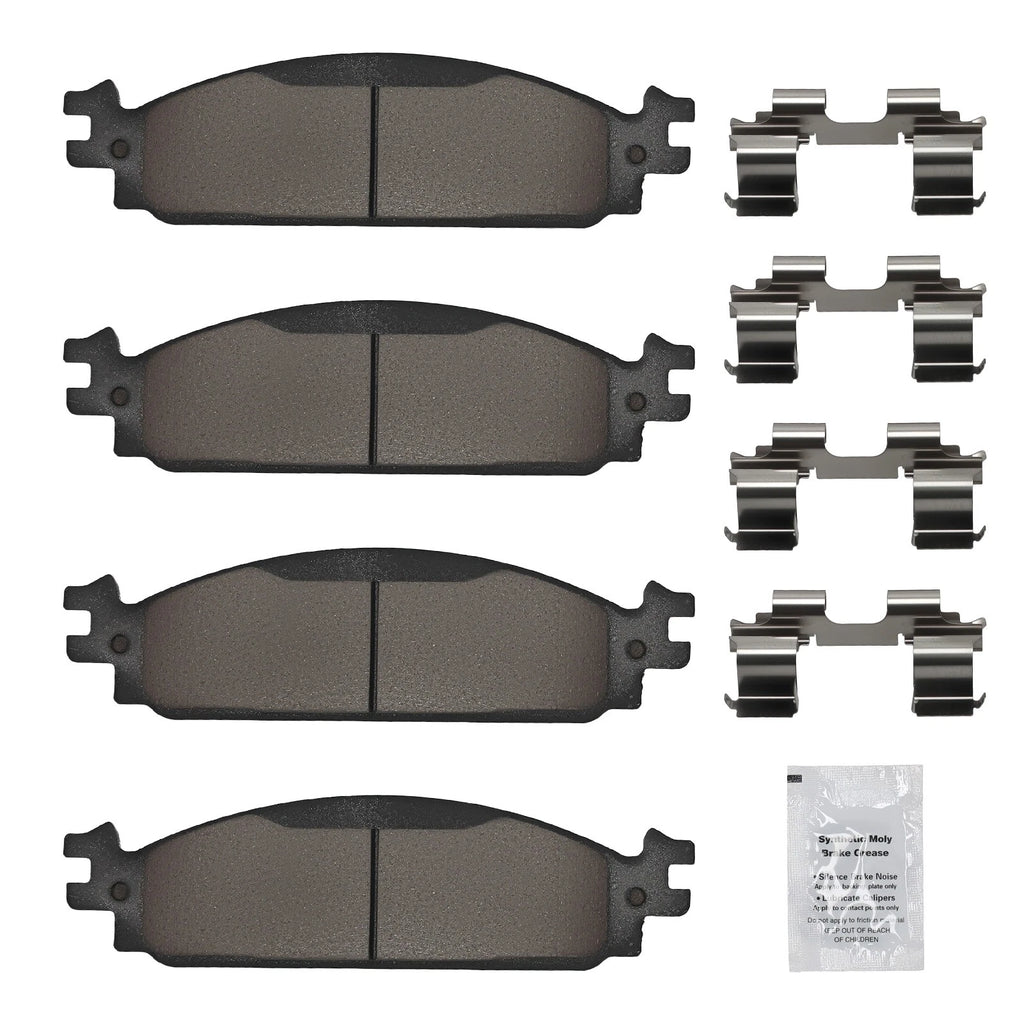 Front Ceramic Brake Pads Kit D1376 for Ford Explorer Taurus (2010–2019)