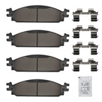 Front Ceramic Brake Pads Kit D1376 for Ford Explorer Taurus (2010–2019)