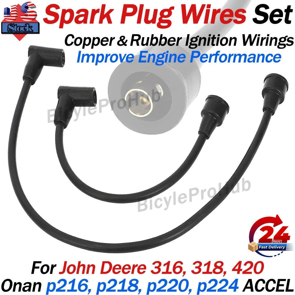 Spark Plug Wires for John Deere 316 318 420 (P216 P218 P220 P224)