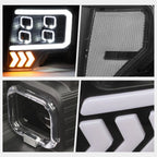 Quad LED DRL + Arrow Signal Projector Headlights for Ford F150 (2009–2014)