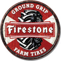 Firestone Farm Tires Ground Grip Sign for Man Cave Garage Decor (12") #2938