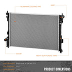 Full Aluminum Core Radiator for Ford Flex/Lincoln MKT (2013–2019) DPI-13447