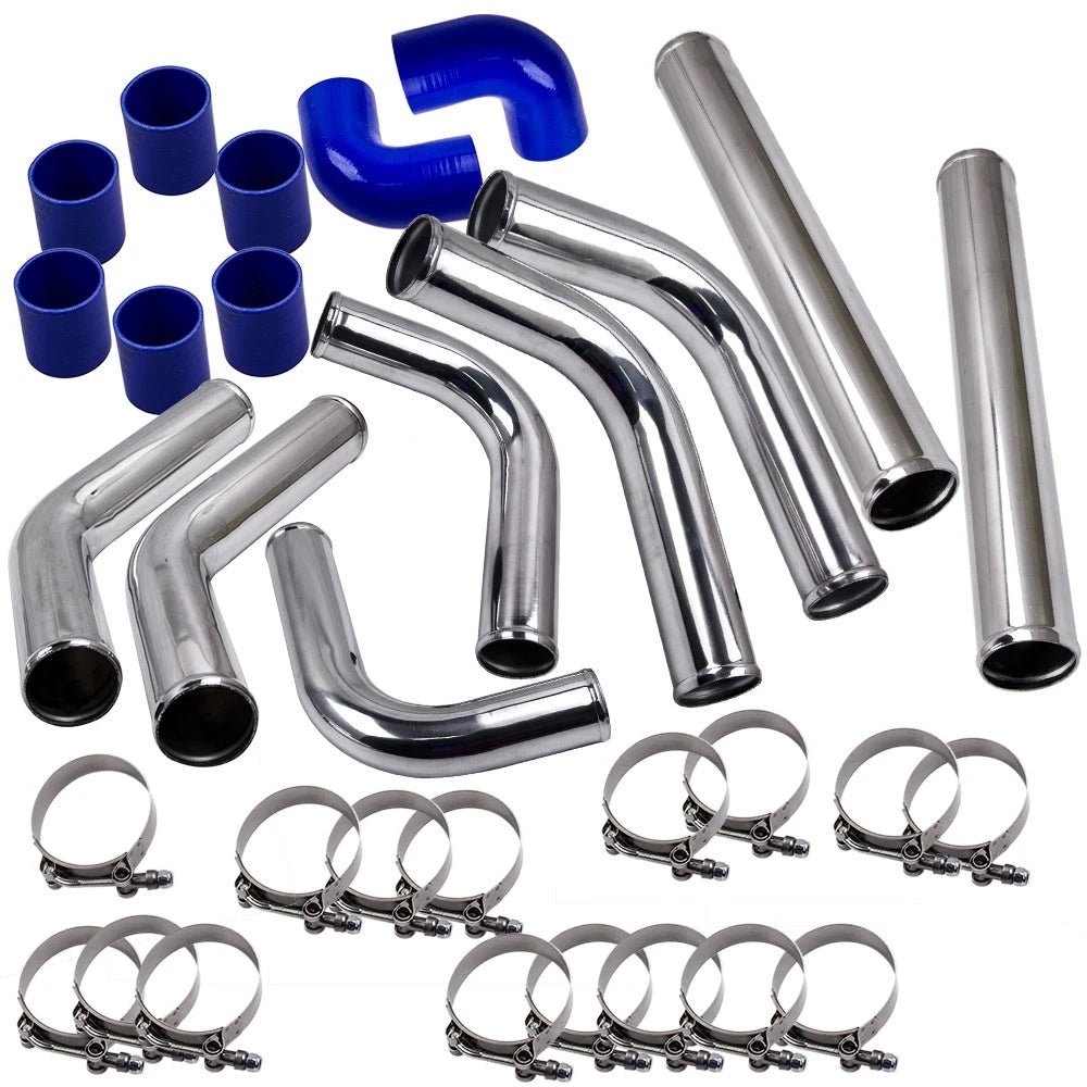 Universal 2.5" Aluminum Intercooler Pipe Tube Kit (63mm) (2000–2005)