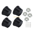 4X Wheel Center Cap with Nut Kit for Honda Rancher Foreman Rubicon (2000–2023) 44732-HC4-000