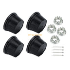 4X Wheel Center Cap with Nut Kit for Honda Rancher Foreman Rubicon (2000–2023) 44732-HC4-000
