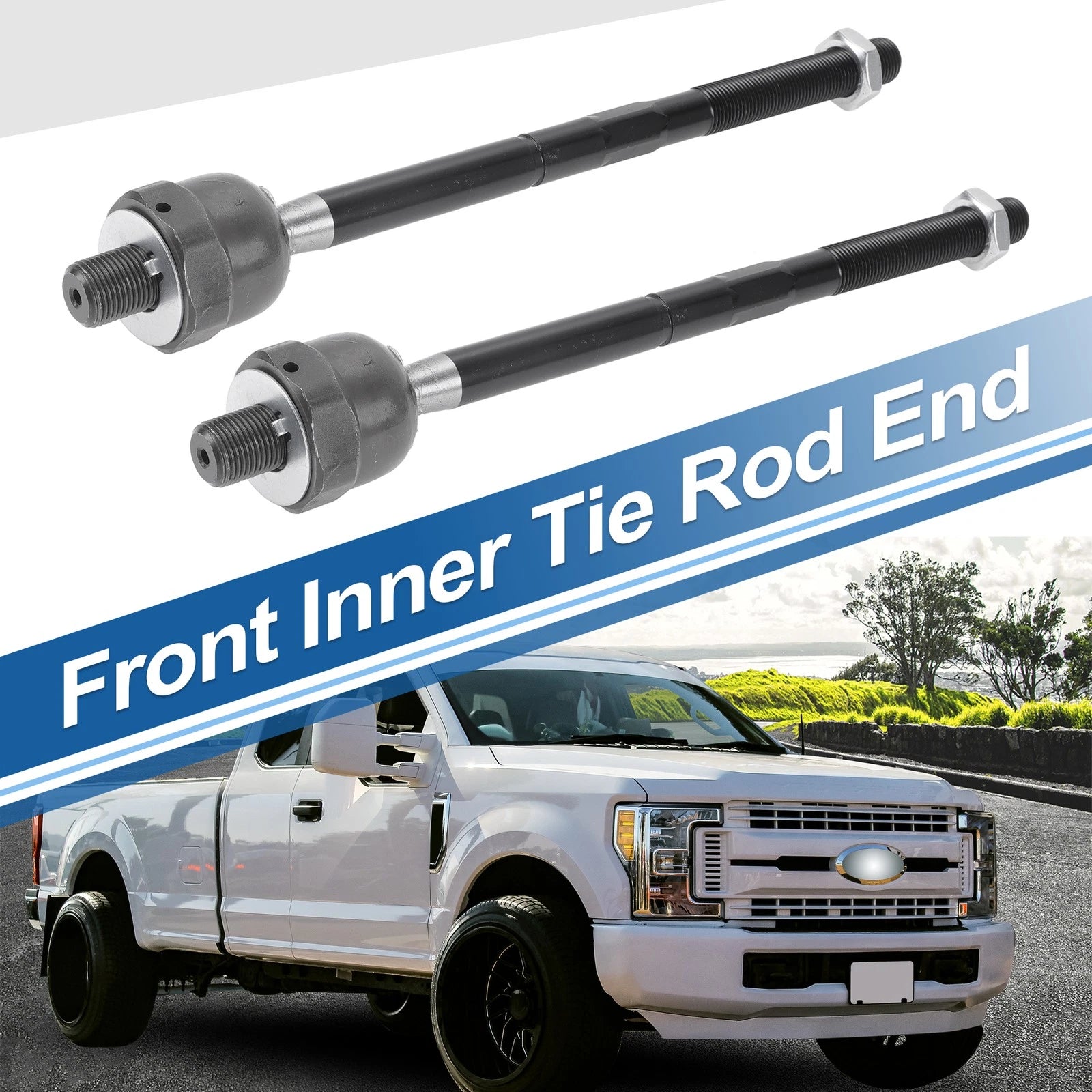 2X Front Inner Tie Rod End Links for Ford Mustang (2015–2020)