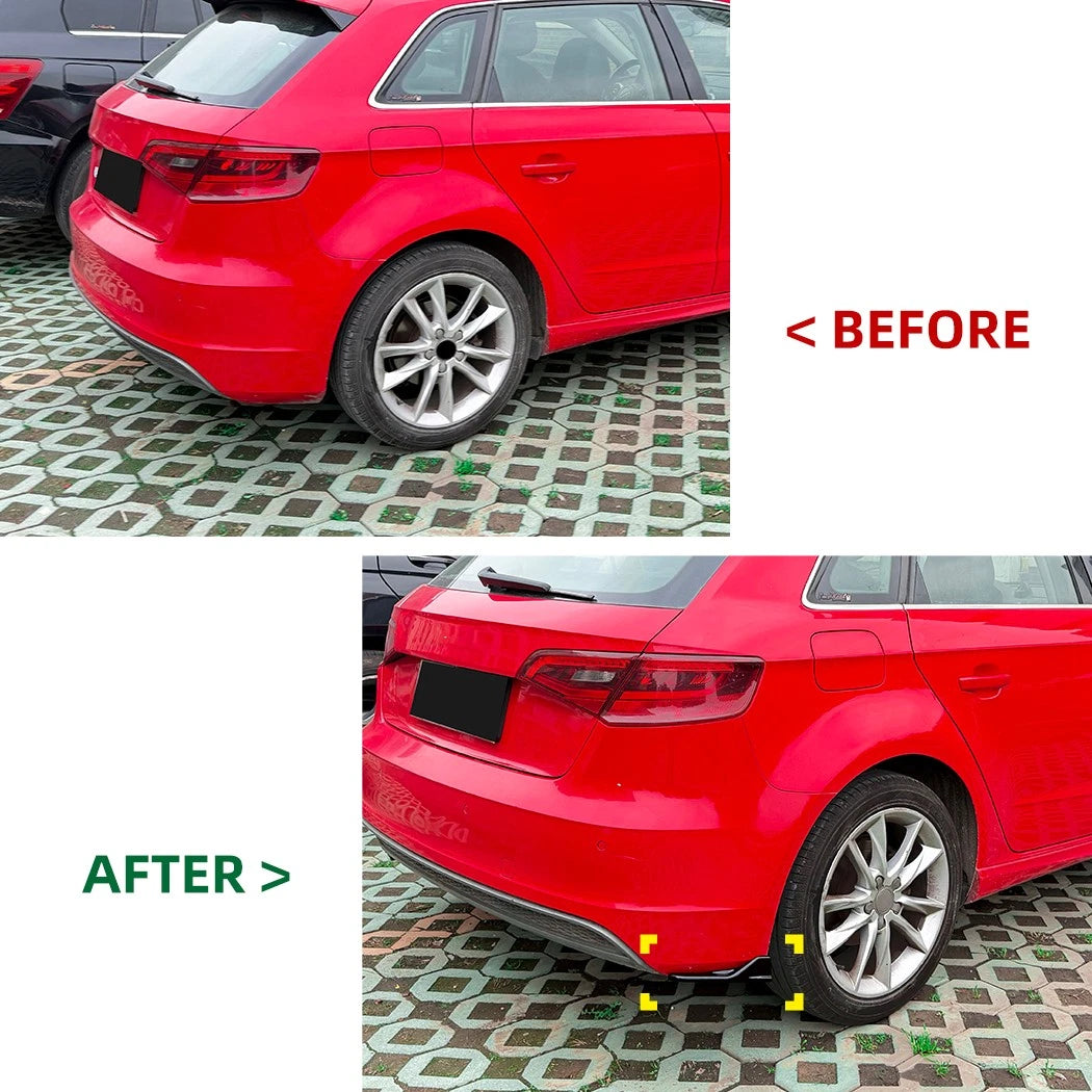 Rear Side Splitter Spats for Audi A3 S-Line S3 Sportback (2013–2016)