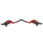 CNC Extendable Brake Clutch Levers for Honda CBR650R CB650F (2014-2023) Red
