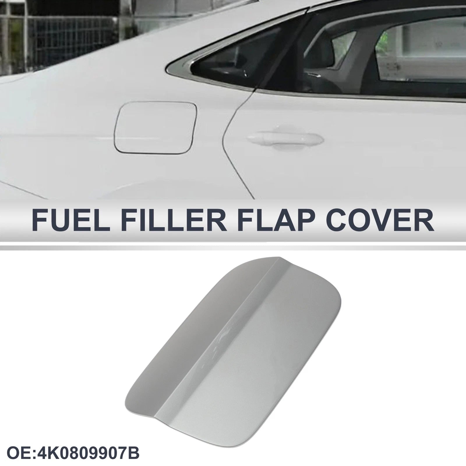 Fuel Tank Door Cap for Audi A6 (2019–2024) - Fuel Filler Flap Cover Light Gold