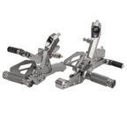 Adjustable Rearset for BMW S1000RR (2019–2024) A9, Aluminum Grey