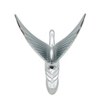Hood Ornament Classic Swan Chrome with LED Light Base for Universal Fit