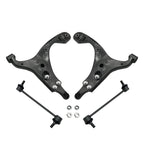 Set of 4 Control Arm Kit Sway Bar Links for Hyundai Elantra (2007–2012)