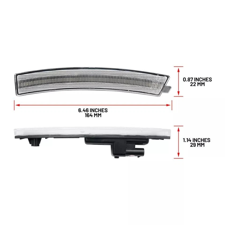 LED Front Bumper Side Marker Lights for Cadillac CT4 (2020–2024)