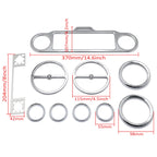 Chrome Skull Inner Fairing Trim Kit for Harley Electra Glide Street Glide (2006–2013)