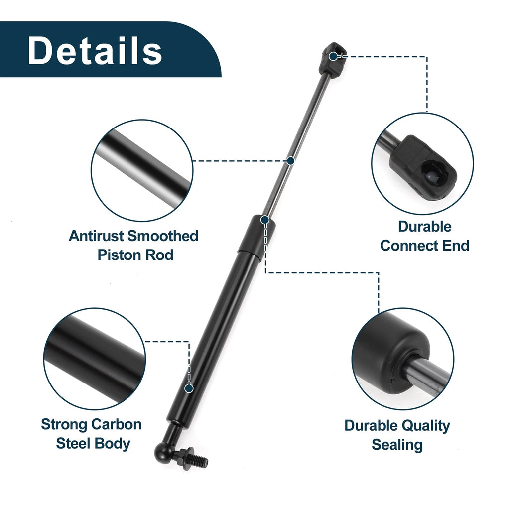 Set of 2 Front Hood Lift Supports Struts Gas Spring for Ford Mustang (2015–2022)