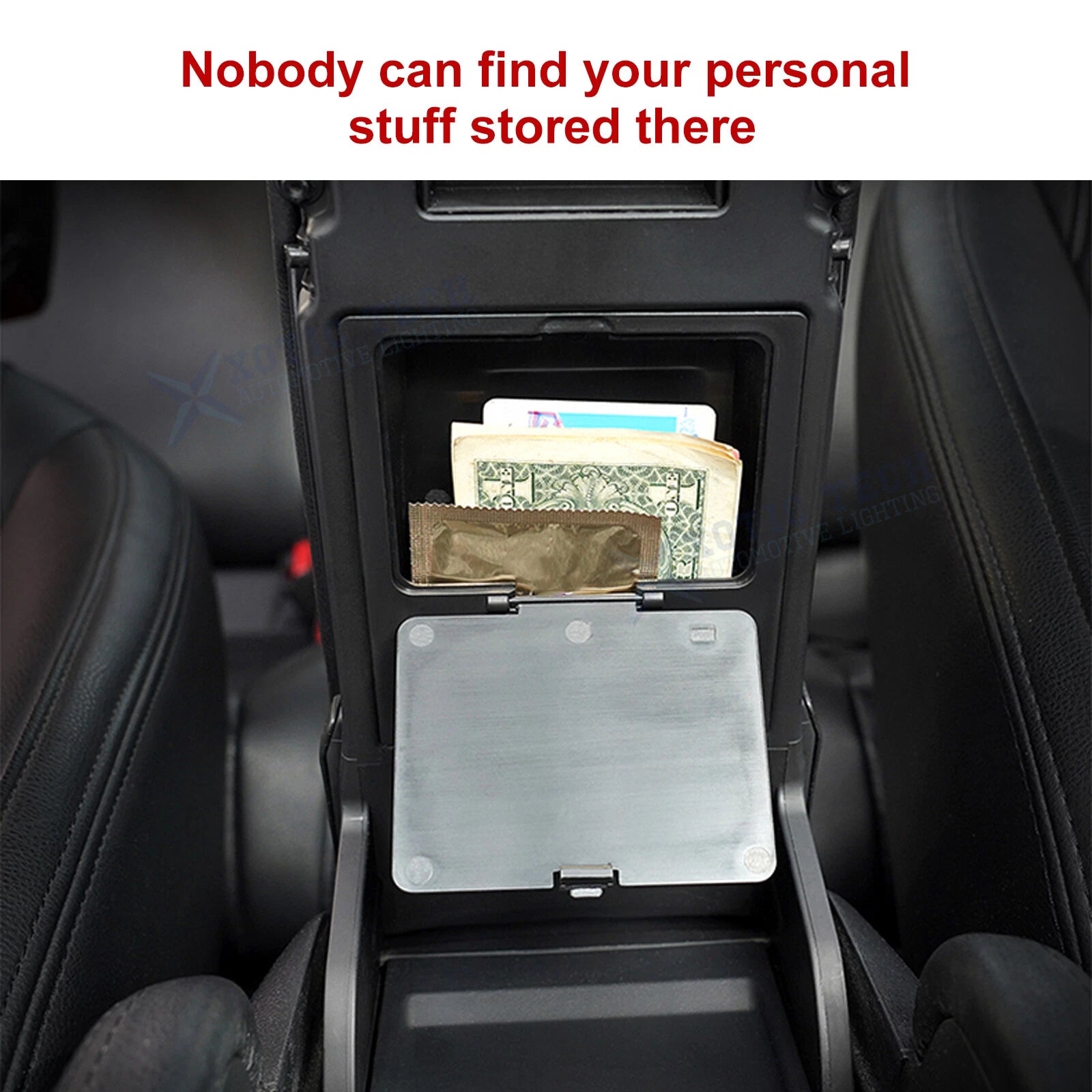 Center Console Armrest Box Organizer Insert with Cup Holder for Honda Civic (2016-2021)