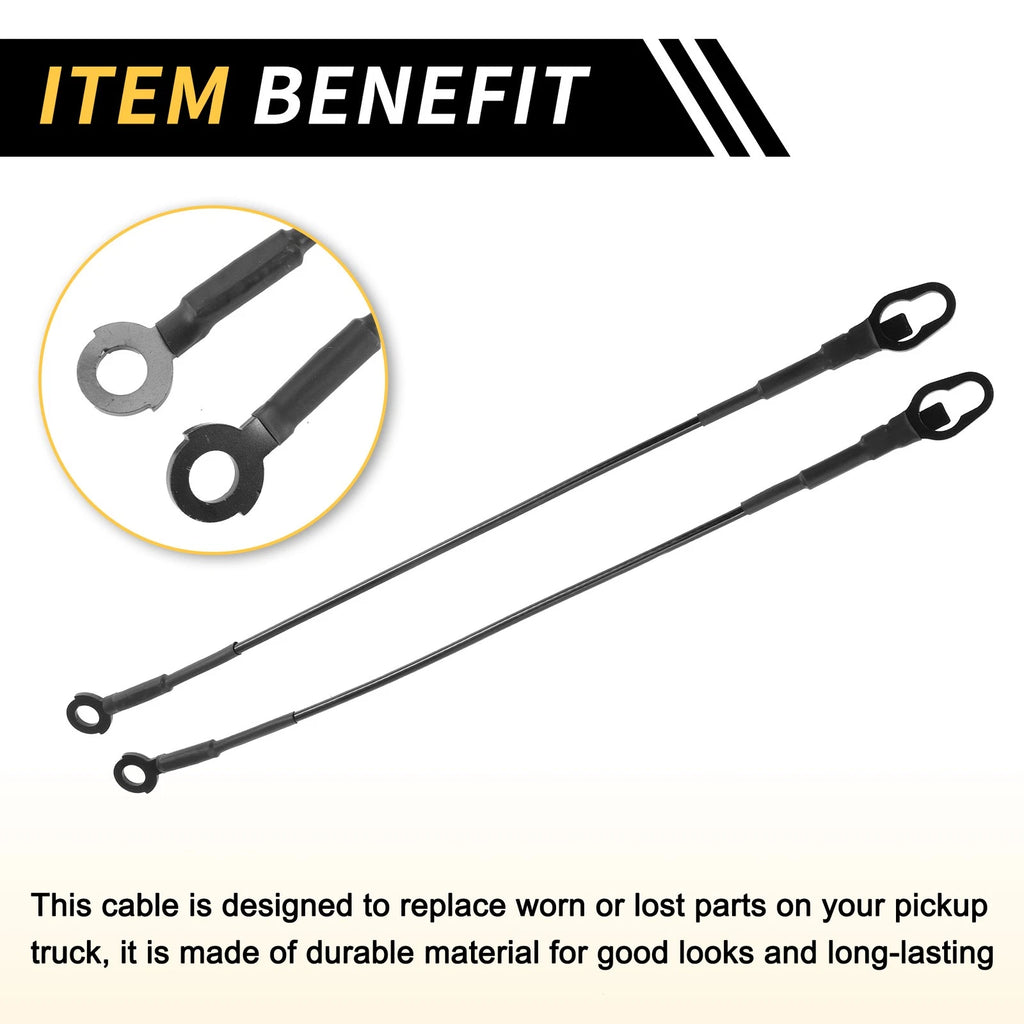 1 Pair Tailgate Cables for Ford F-150 F-250 F-350 (1997–2023)