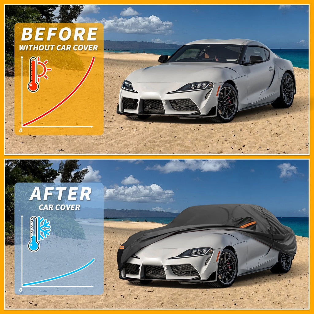 Waterproof All Weather Car Cover for Toyota Supra (190T-PU)