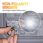 10X LED License Plate Bulbs for Universal Fit (T10 194 168)