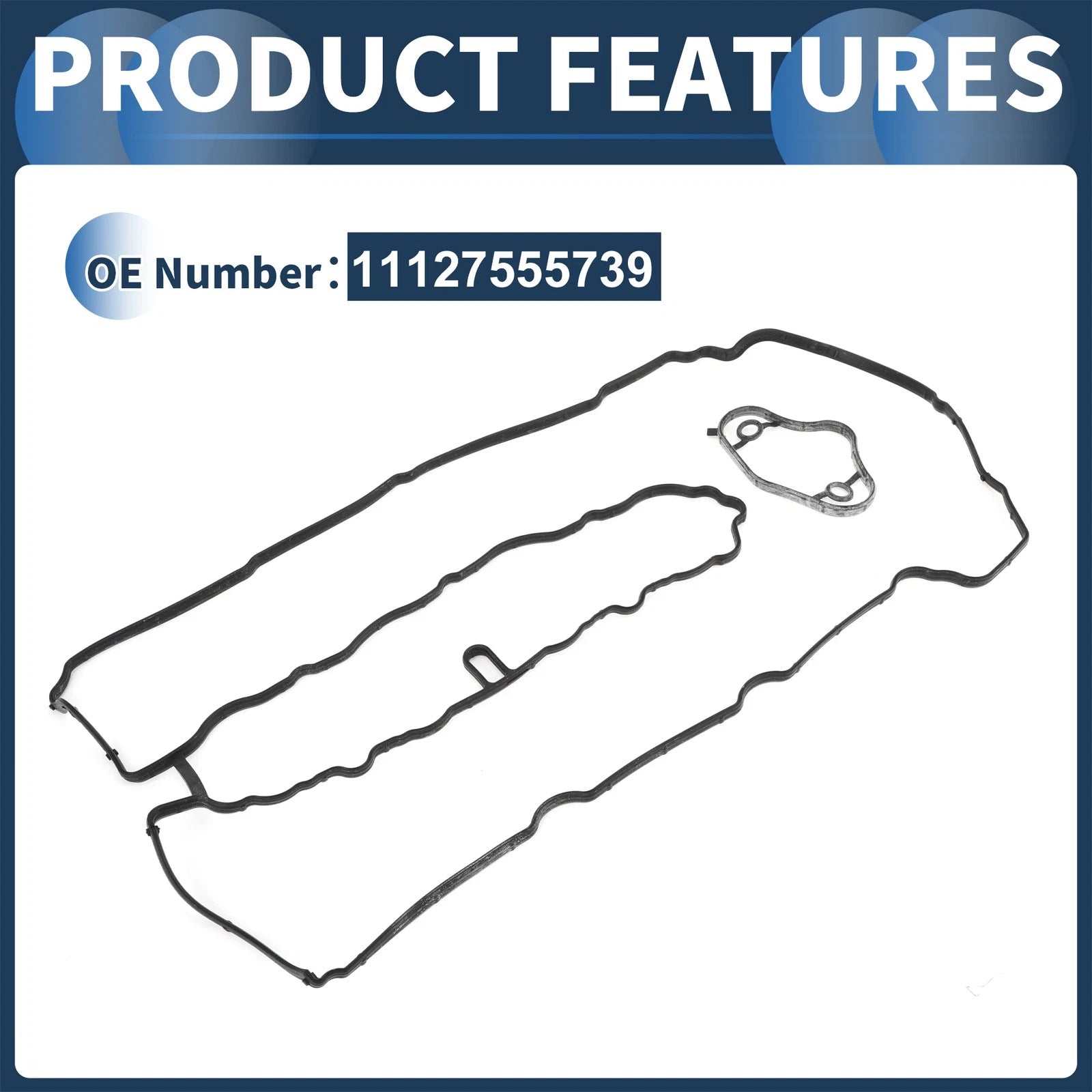 Valve Cover Gasket No. 11127555739 for BMW 5 Series (E60) 520i (2006–2009)