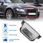Front Hood Bumper Grille for Audi A5 (2009–2012) RS Style Black