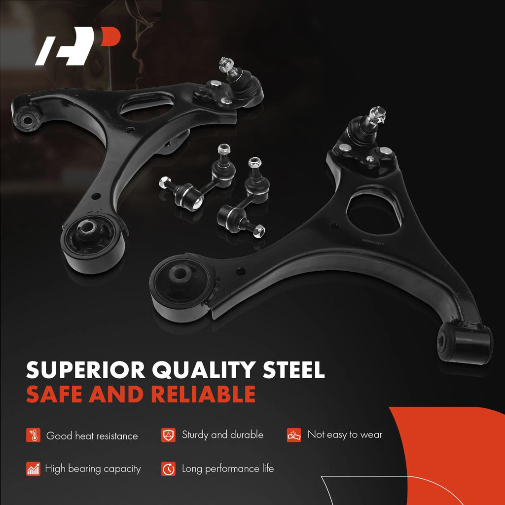 Set of 4 Front Lower Control Arms with Ball Joints for Honda Civic