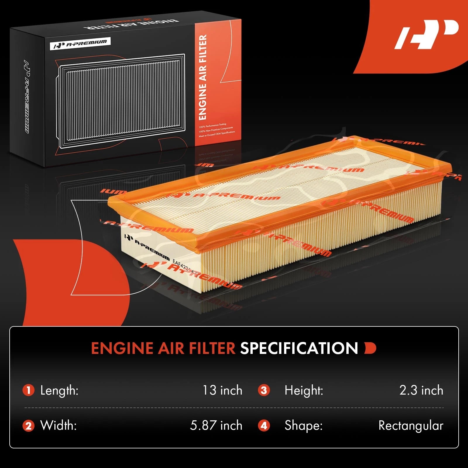 Engine Air Filter for BMW 525i M5 525iT M6 (1987-1995)