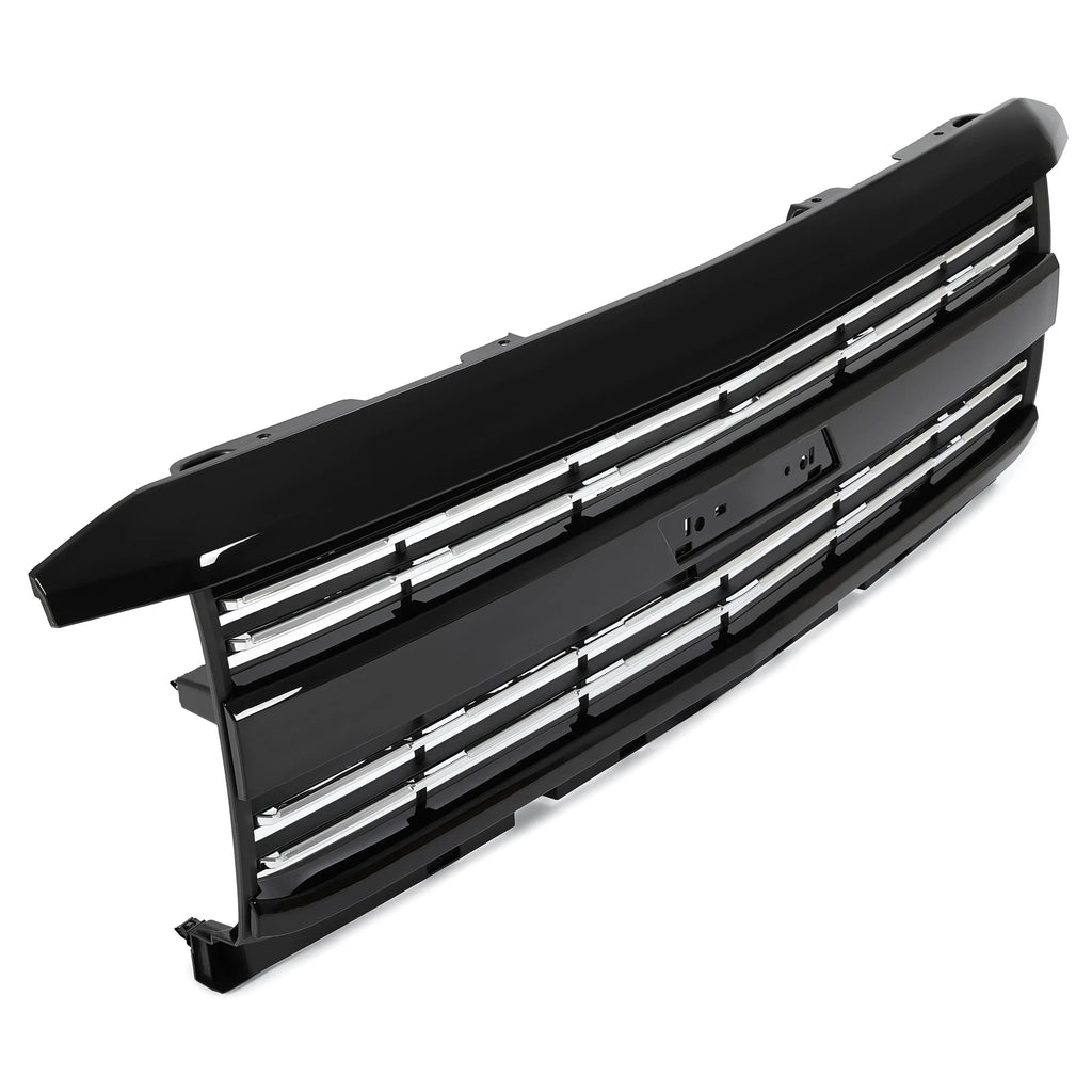 Factory Style Grille for Silverado 2500 HD 3500 HD (2015-2019) Black Painted