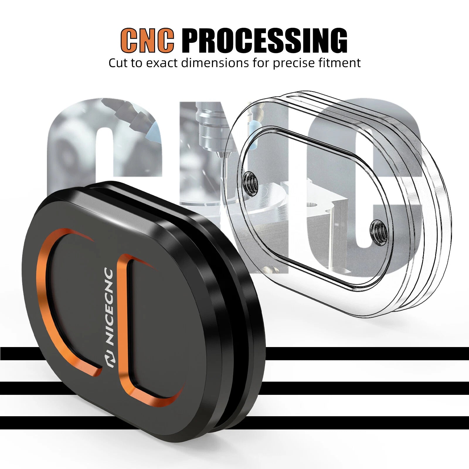 1 Pair CNC Antenna Hole Plug Cover for Harley Street Glide FLHX (2007–2023)