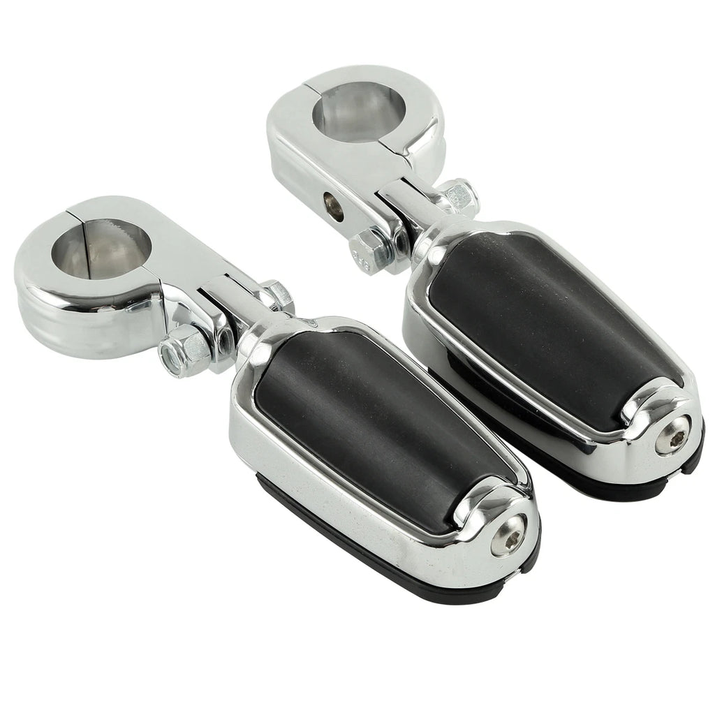 1 1/4" Engine Guard Male Footrests Pegs for Harley Softail