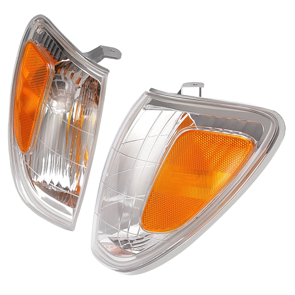 Chrome Amber Corner Lights for Land Cruiser (1998-2004) Pair
