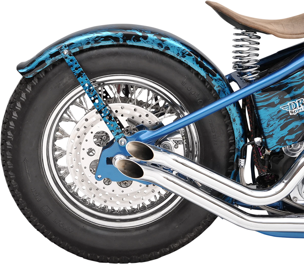 Smooth Rear Fender for Harley-Davidson (without Taillight/Turn Signal Mount)