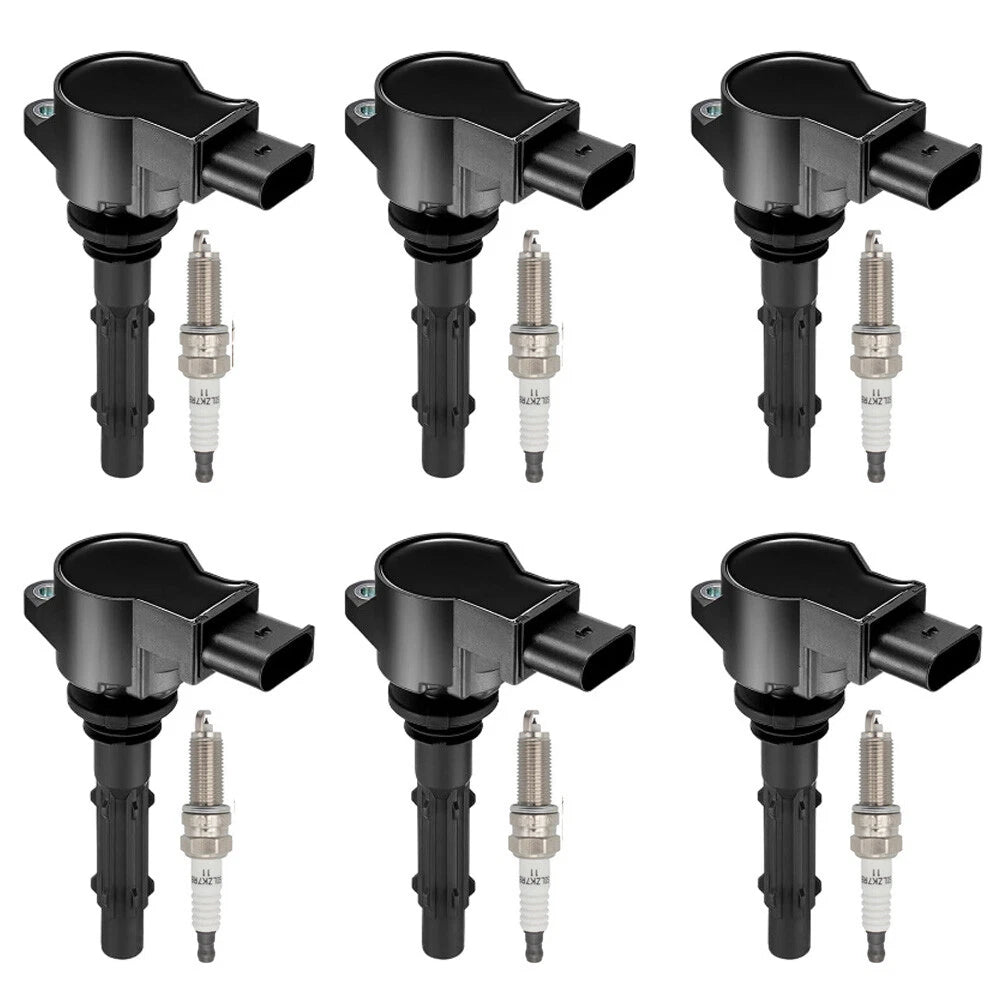 6X Ignition Coils + Iridium Spark Plugs for Mercedes-Benz C230 C300 ML350 (2007–2015)