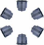 10 Pack Recessed Drink Can Holder for Boat Car Table (Black)