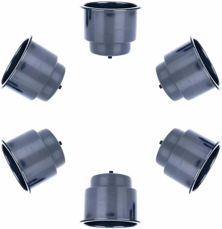 10 Pack Recessed Drink Can Holder for Boat Car Table (Black)