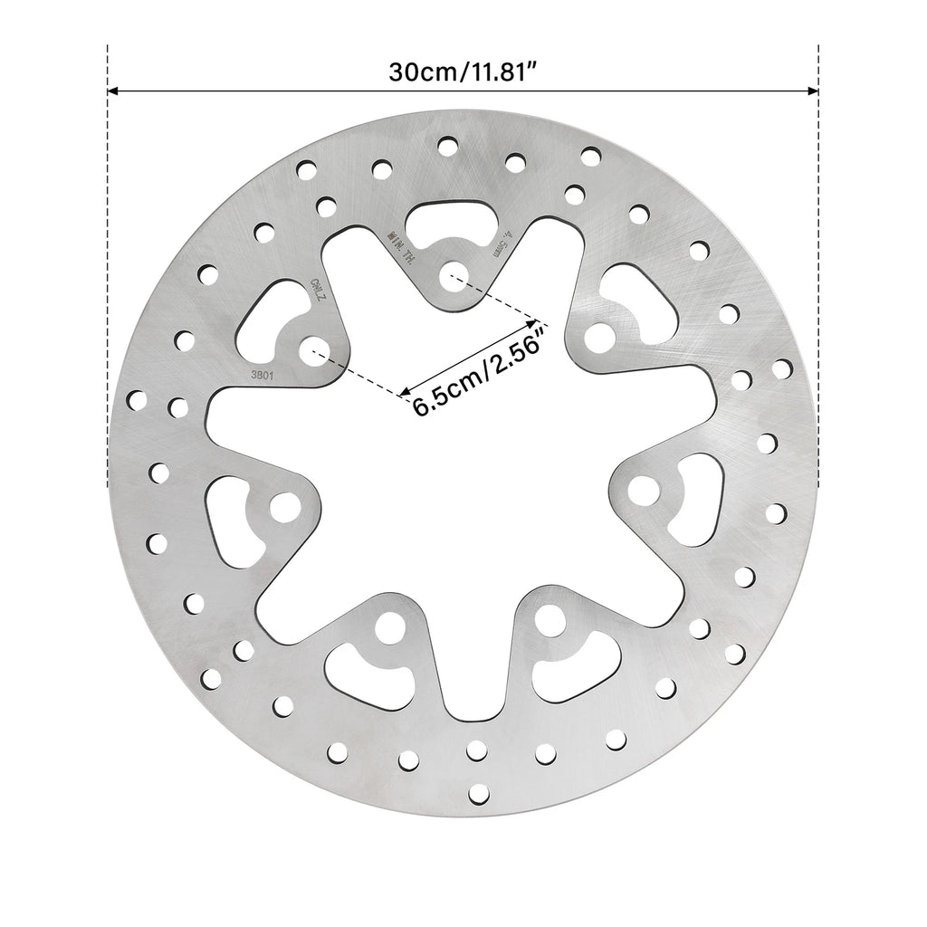 2x 11.8" Brake Disc Rotors for Harley Touring (2014–2025)