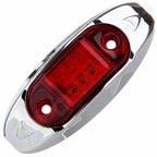 Set of 4 LED Red Indicator Side Marker Lights for Trailer Truck (12V)
