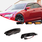 Smoked Sequential Amber LED Side Mirror Signal Lights for Chrysler 300 (2011–2023)