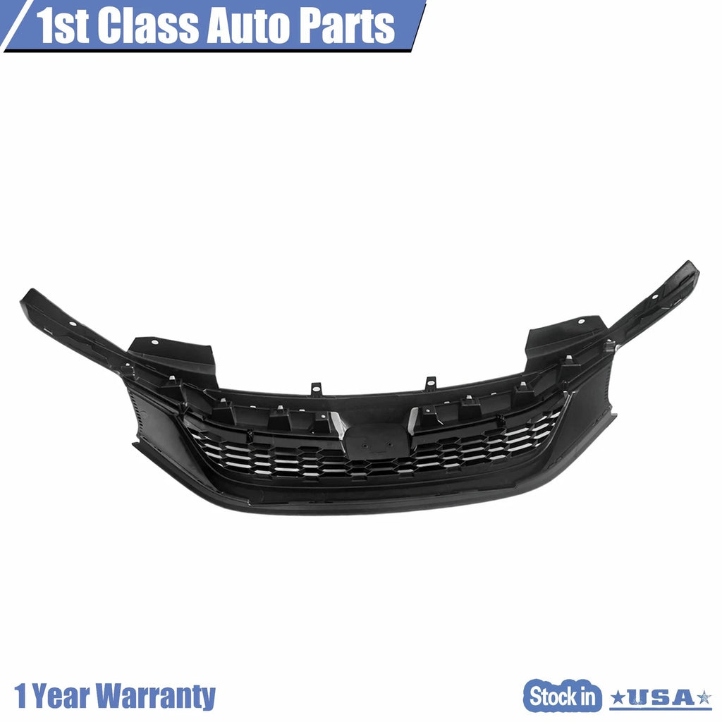 Glossy Black Honeycomb Grille for Honda Accord Sedan (2016–2017)
