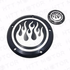 Flame Derby & Timer Cover for Harley Dyna Sportster XL 883 1200 (2004–2023)