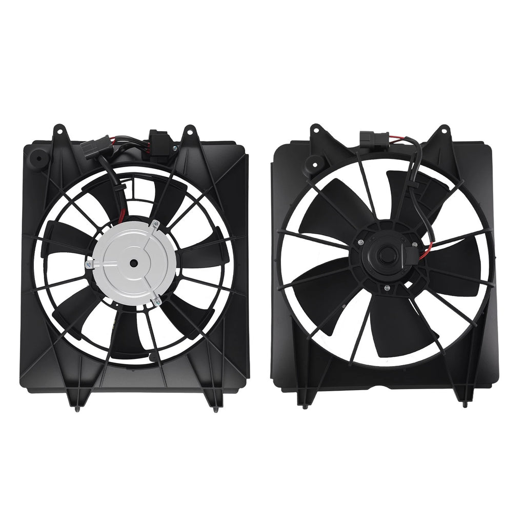 2x Radiator A/C Condenser Cooling Fan for Honda CR-V (2007–2009)