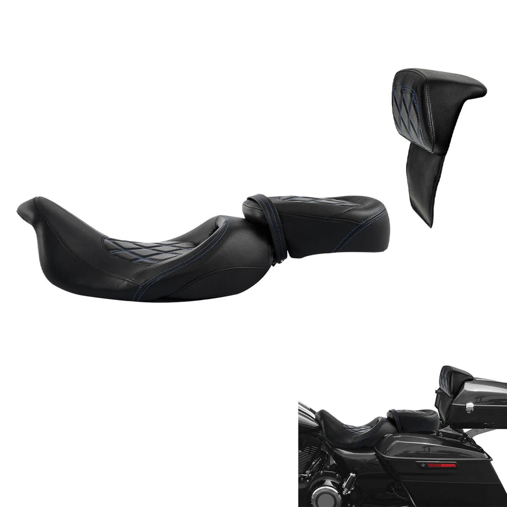 Driver & Passenger Seats Backrest for Harley CVO Street Road Glide (2014–2023)