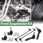 6X Front Suspension Kit Tie Rod Ends Sway Bar Link Ball Joint for GMC Acadia (2007–2016)