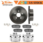 2X Rear Brake Calipers Rotors & Ceramic Pads for Chevrolet Equinox (2010–2017)