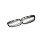 Carbon Texture Gloss Black Front Bumper Grille for BMW 3 Series E90 E91 (2009–2012)